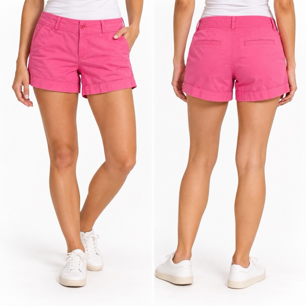 Lilly Pulitzer Callahan Shorts Womens 4 Palm Beach Pink 5" Chino Preppy